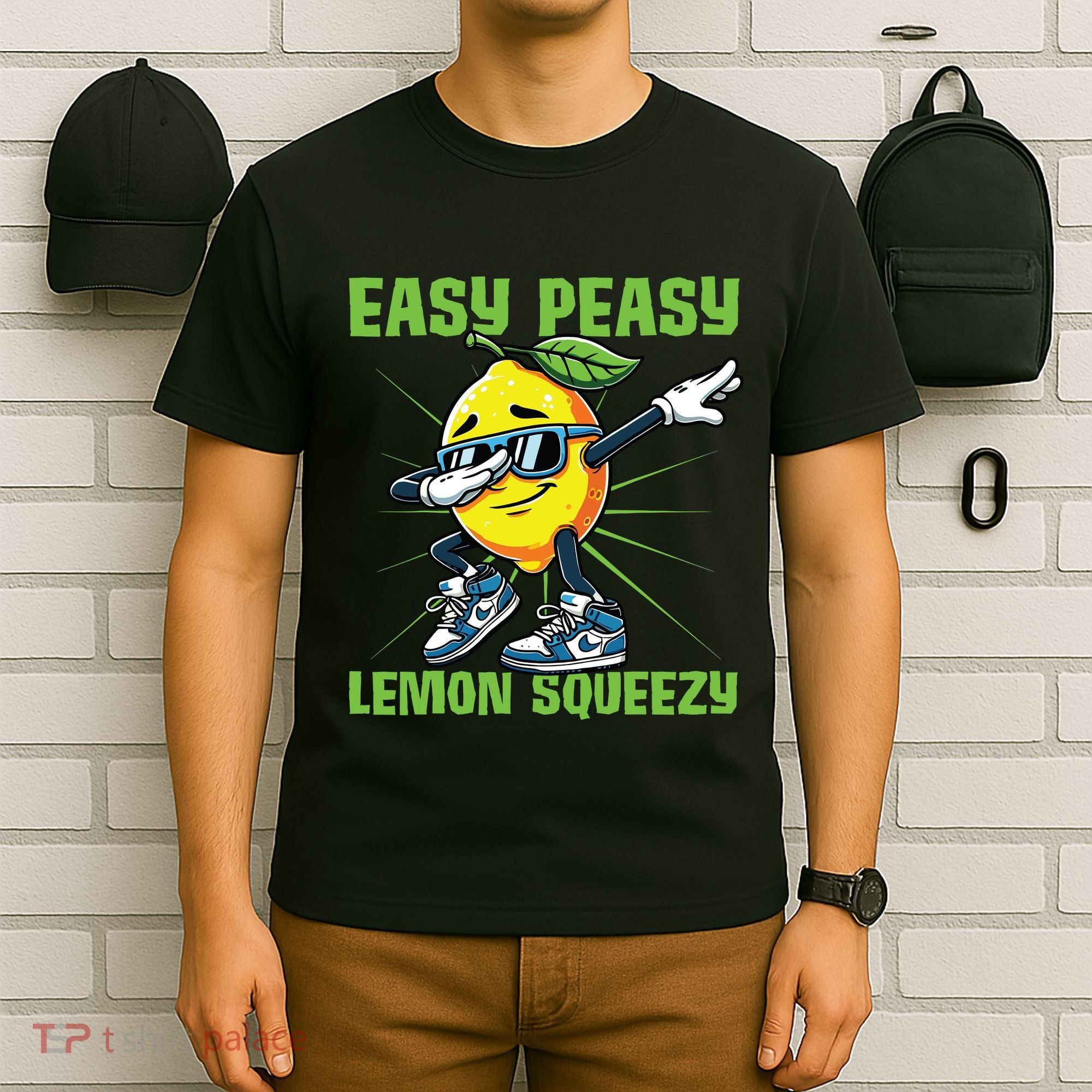 Easy Peasy Lemon Squeezy Lemon Stand Lemonade Crew T-Shirt