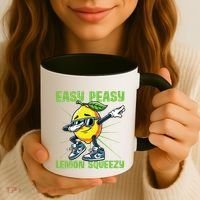 Easy Peasy Lemon Squeezy Lemon Stand Lemonade Crew Coffee Mug thumb 3