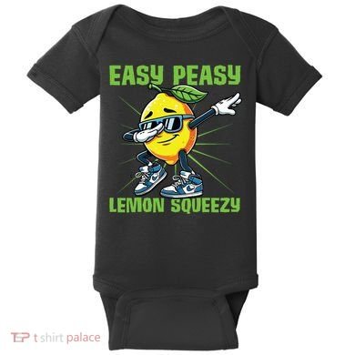 Easy Peasy Lemon Squeezy Lemon Stand Lemonade Crew Baby Bodysuit