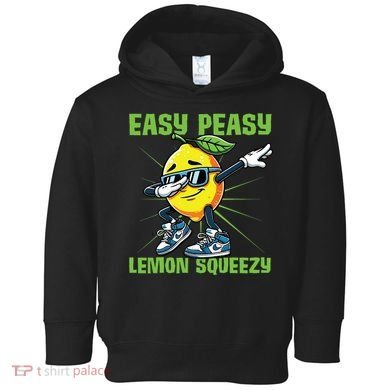 Easy Peasy Lemon Squeezy Lemon Stand Lemonade Crew Toddler Hoodie