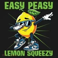 Easy Peasy Lemon Squeezy Lemon Stand Lemonade Crew Toddler Hoodie thumb 2