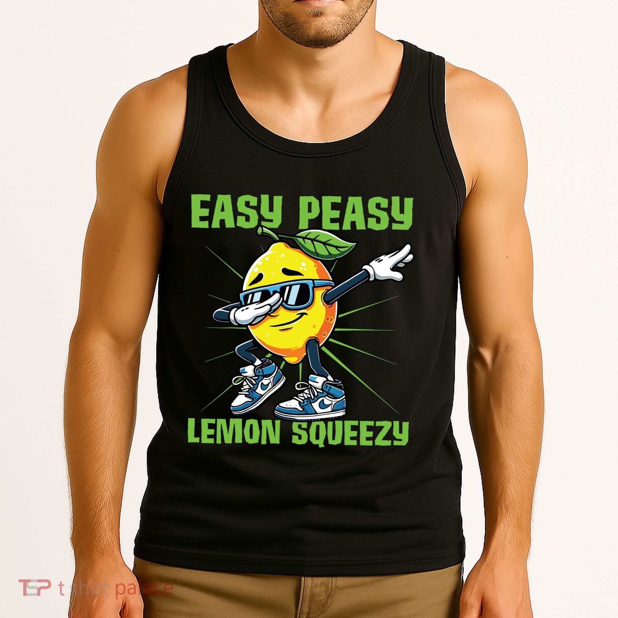 Easy Peasy Lemon Squeezy Lemon Stand Lemonade Crew Tank Top