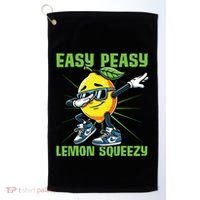 Easy Peasy Lemon Squeezy Lemon Stand Lemonade Crew Golf Towel thumb 0