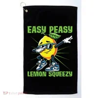 Easy Peasy Lemon Squeezy Lemon Stand Lemonade Crew Golf Towel thumb 0
