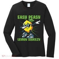 Easy Peasy Lemon Squeezy Lemon Stand Lemonade Crew Women's Long Sleeve Shirt thumb 0