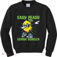 Easy Peasy Lemon Squeezy Lemon Stand Lemonade Crew Kids Sweatshirt thumb 0