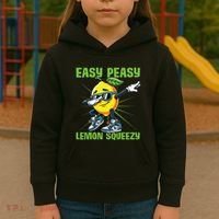 Easy Peasy Lemon Squeezy Lemon Stand Lemonade Crew Kids Hoodie thumb 3