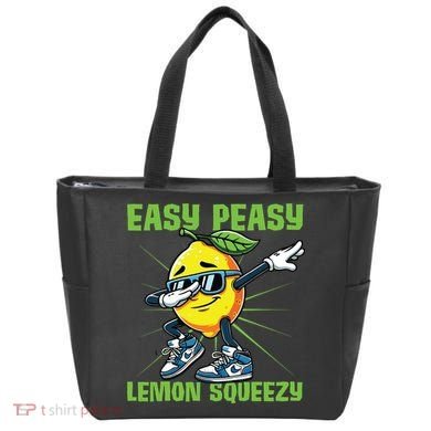 Easy Peasy Lemon Squeezy Lemon Stand Lemonade Crew Tote Bag