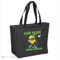 Easy Peasy Lemon Squeezy Lemon Stand Lemonade Crew Tote Bag thumb 2
