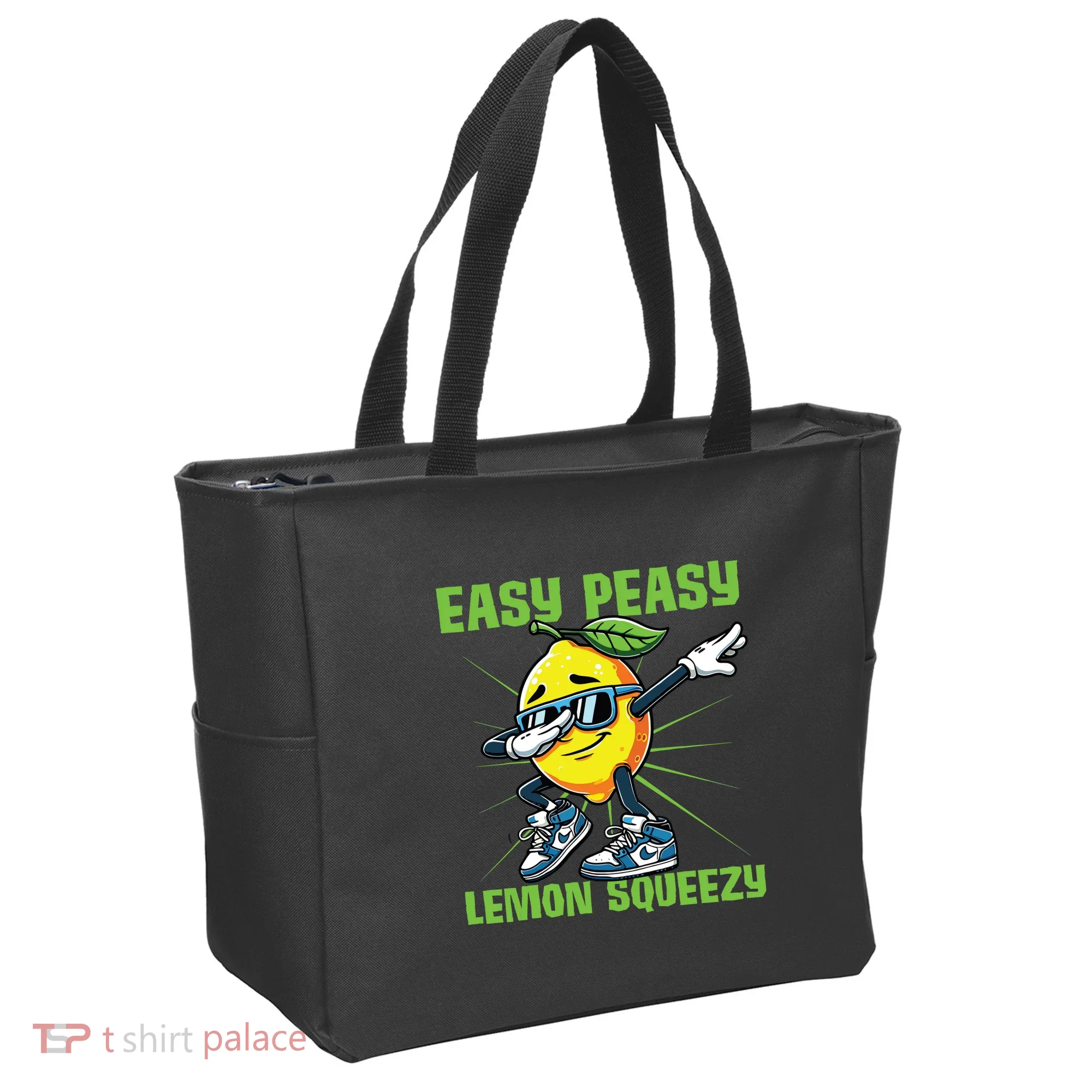 Easy Peasy Lemon Squeezy Lemon Stand Lemonade Crew Tote Bag