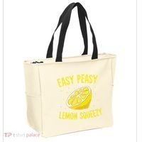 Easy Peasy Lemon Squeezy Funny Lemons Summer Lemonade Tote Bag thumb 2