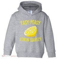 Easy Peasy Lemon Squeezy Funny Lemons Summer Lemonade Toddler Hoodie thumb 0