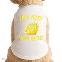 Easy Peasy Lemon Squeezy Funny Lemons Summer Lemonade Doggie Tank thumb 0