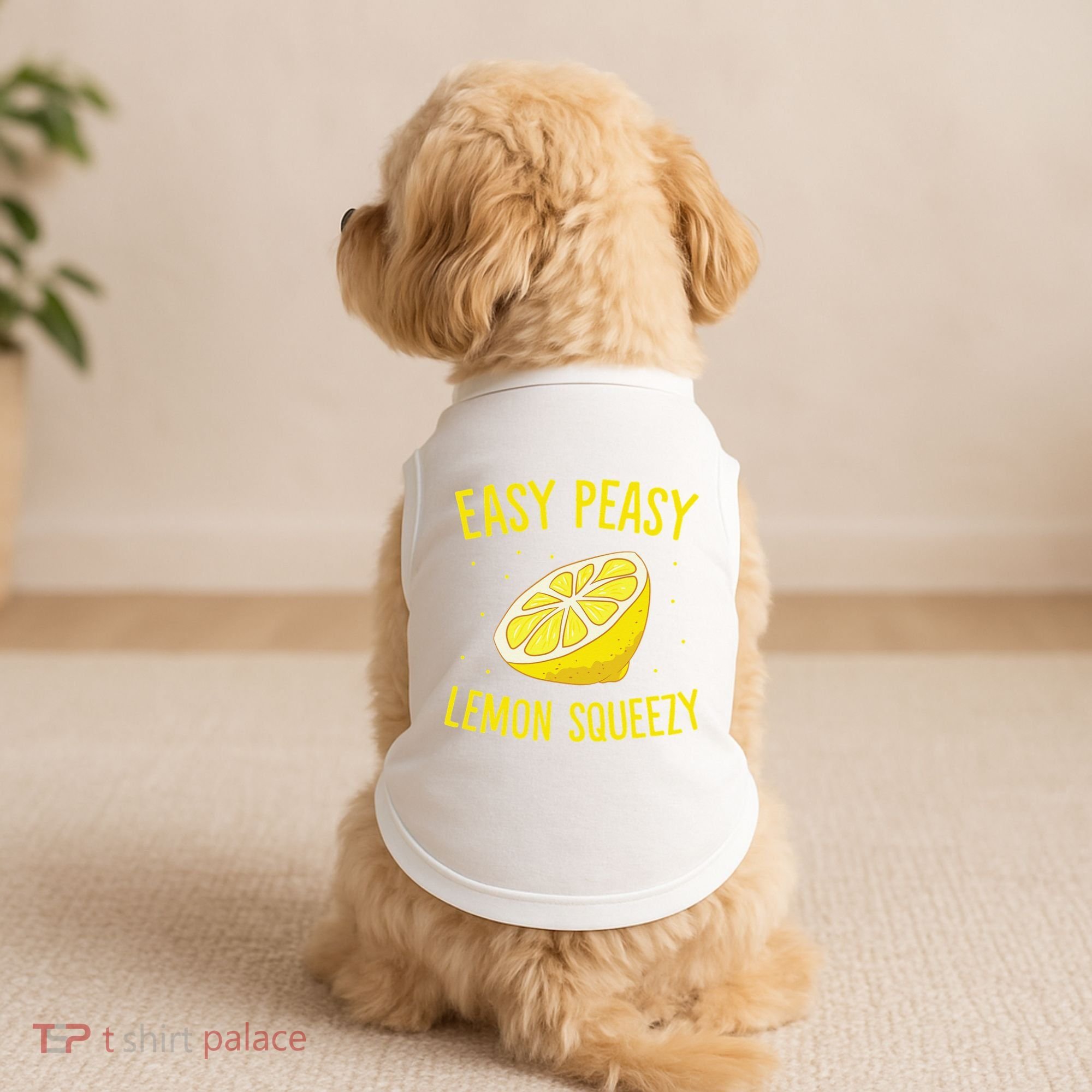 Easy Peasy Lemon Squeezy Funny Lemons Summer Lemonade Doggie Tank