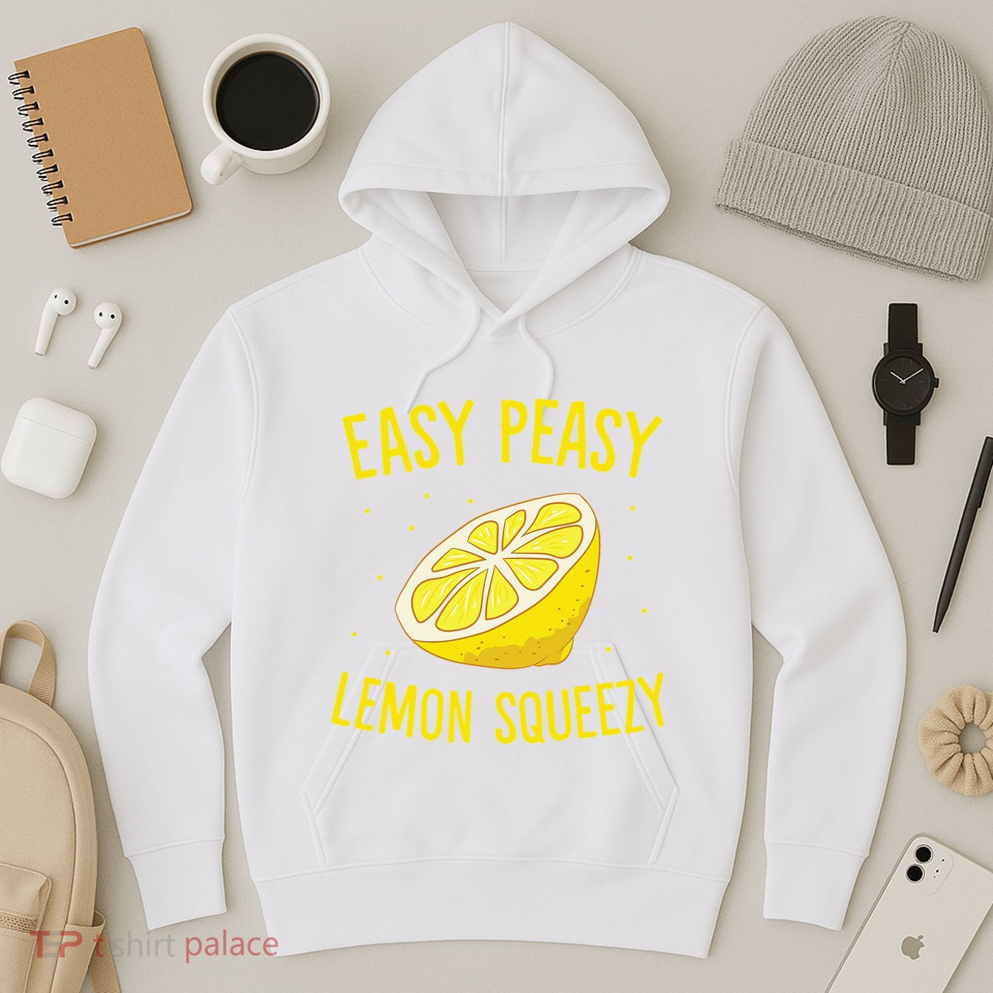 Easy Peasy Lemon Squeezy Funny Lemons Summer Lemonade Hoodie