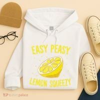 Easy Peasy Lemon Squeezy Funny Lemons Summer Lemonade Hoodie thumb 4