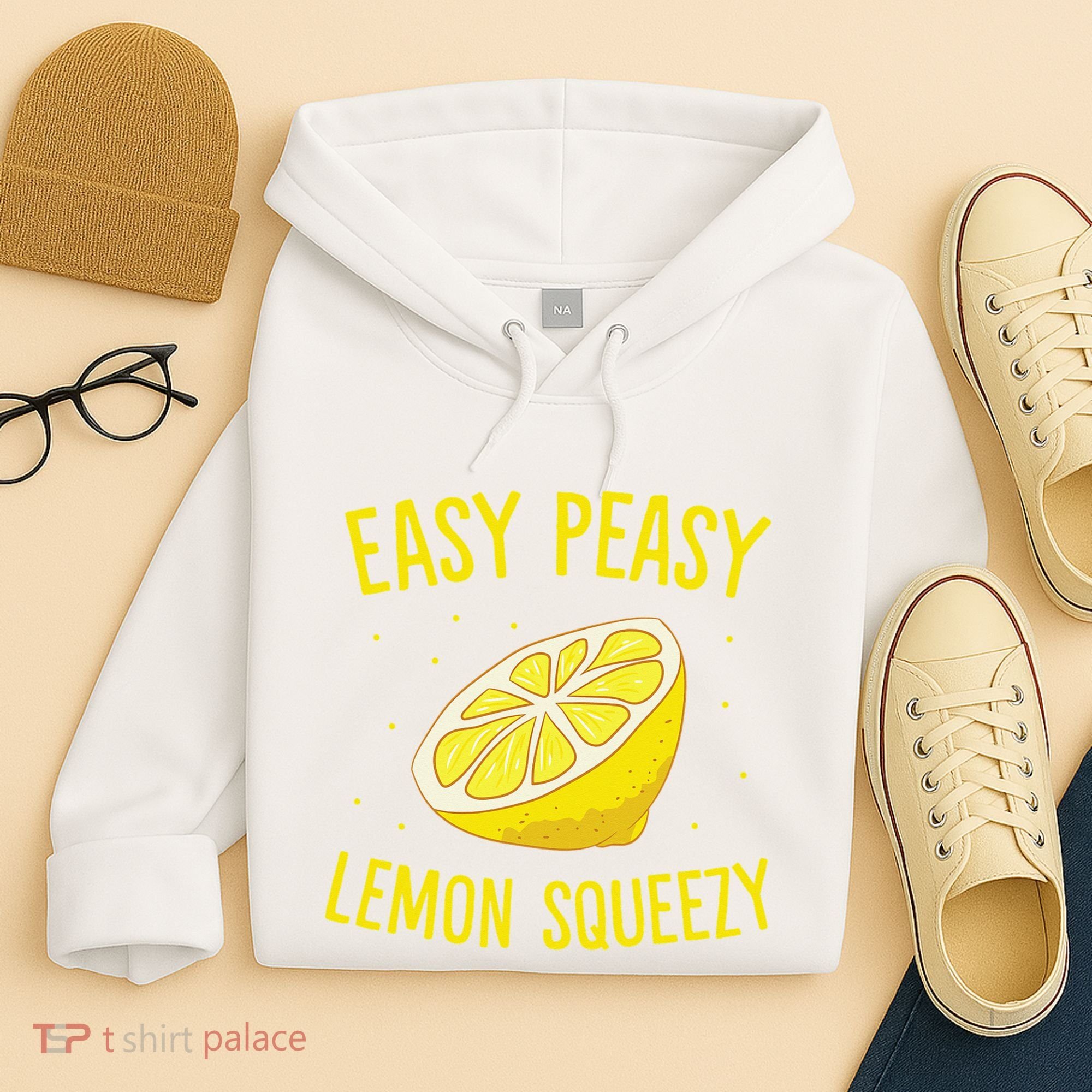 Easy Peasy Lemon Squeezy Funny Lemons Summer Lemonade Hoodie