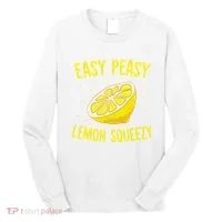 Easy Peasy Lemon Squeezy Funny Lemons Summer Lemonade Long Sleeve Shirt thumb 0