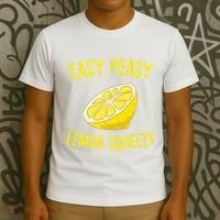 Easy Peasy Lemon Squeezy Funny Lemons Summer Lemonade T-Shirt thumb 3