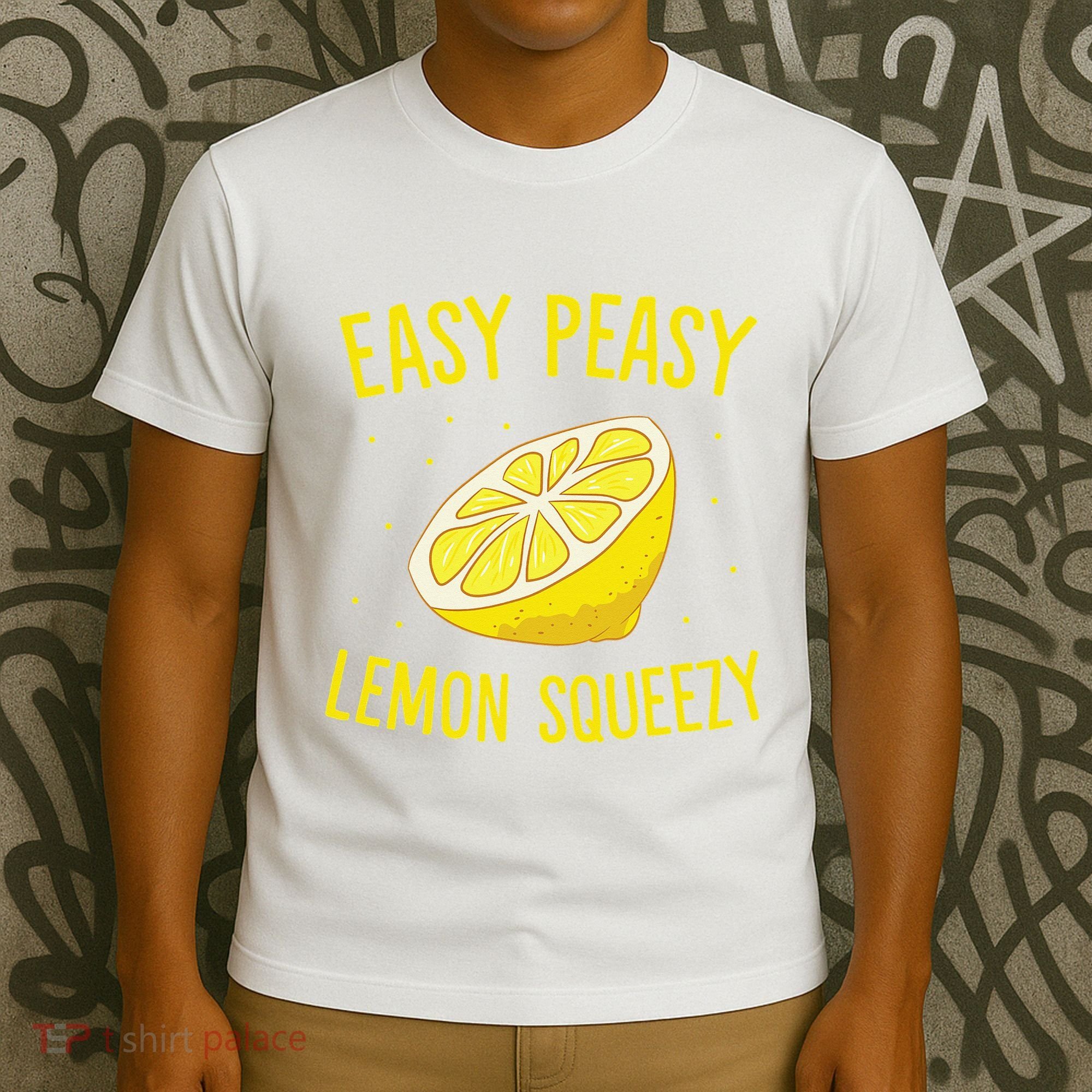 Easy Peasy Lemon Squeezy Funny Lemons Summer Lemonade T-Shirt