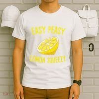 Easy Peasy Lemon Squeezy Funny Lemons Summer Lemonade T-Shirt thumb 6