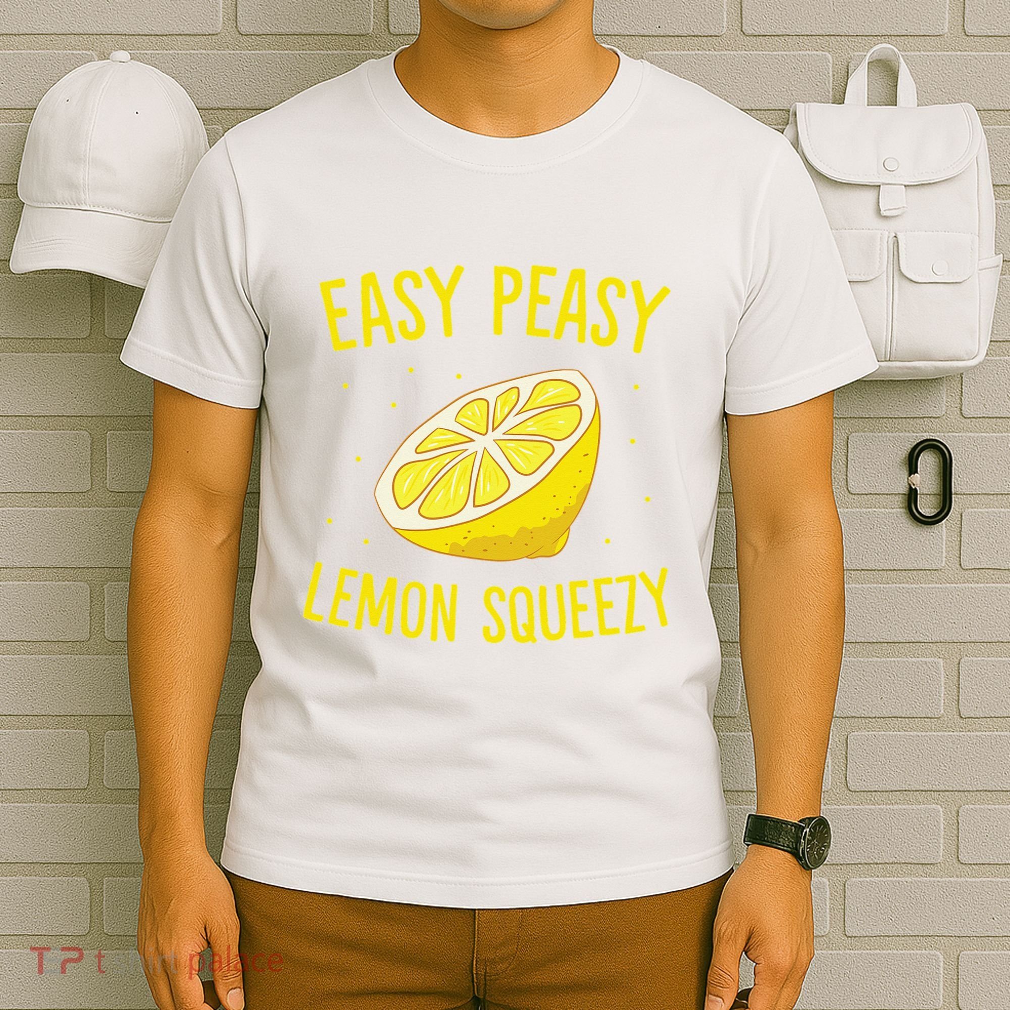 Easy Peasy Lemon Squeezy Funny Lemons Summer Lemonade T-Shirt