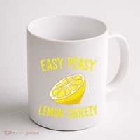 Easy Peasy Lemon Squeezy Funny Lemons Summer Lemonade Coffee Mug thumb 1