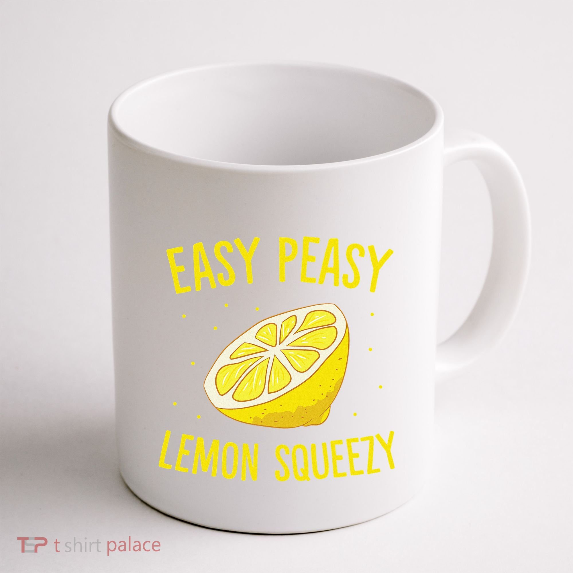 Easy Peasy Lemon Squeezy Funny Lemons Summer Lemonade Coffee Mug