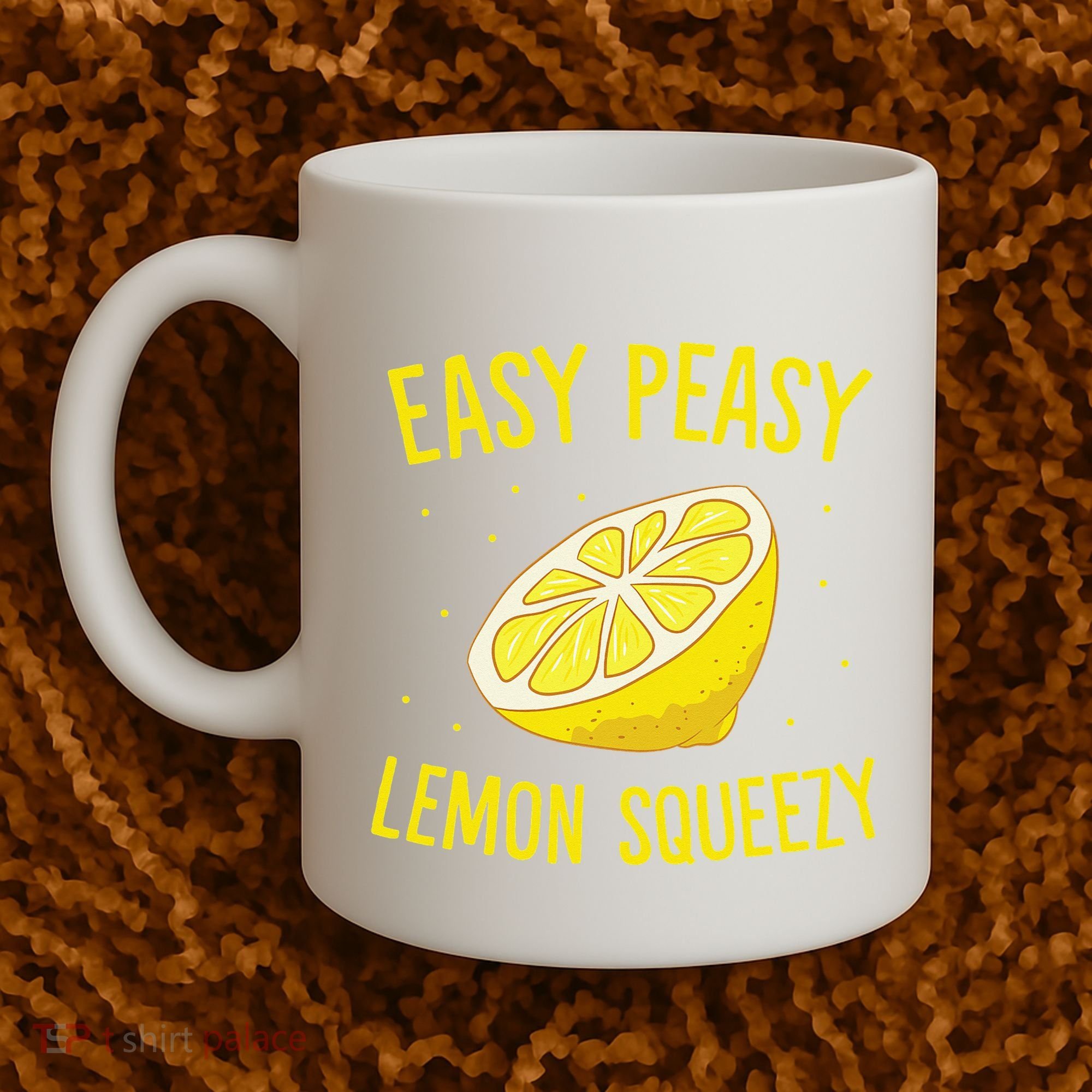 Easy Peasy Lemon Squeezy Funny Lemons Summer Lemonade Coffee Mug