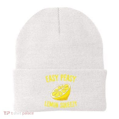 Easy Peasy Lemon Squeezy Funny Lemons Summer Lemonade Beanie
