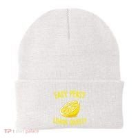 Easy Peasy Lemon Squeezy Funny Lemons Summer Lemonade Beanie thumb 0