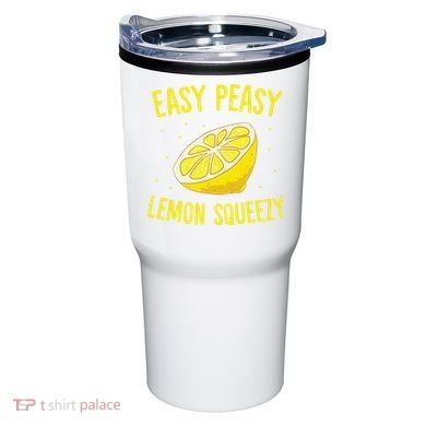 Easy Peasy Lemon Squeezy Funny Lemons Summer Lemonade Tumbler