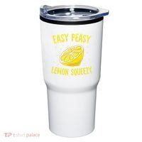 Easy Peasy Lemon Squeezy Funny Lemons Summer Lemonade Tumbler thumb 0