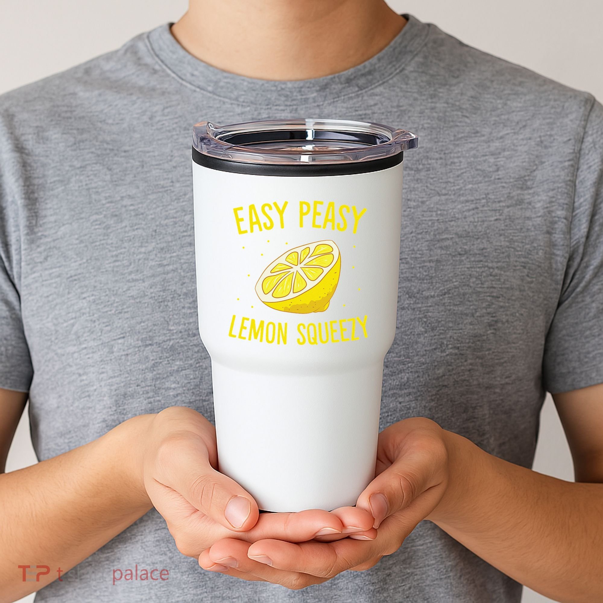 Easy Peasy Lemon Squeezy Funny Lemons Summer Lemonade Tumbler
