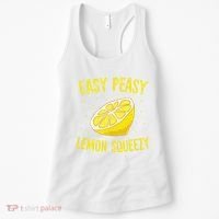 Easy Peasy Lemon Squeezy Funny Lemons Summer Lemonade Women's Tank Top thumb 0