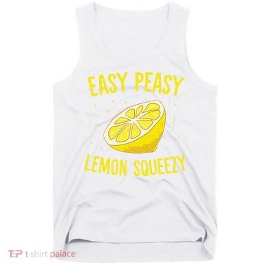 Easy Peasy Lemon Squeezy Funny Lemons Summer Lemonade Tank Top