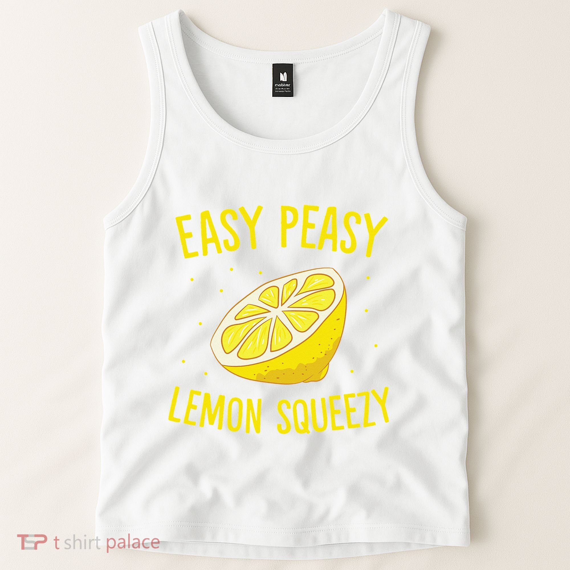 Easy Peasy Lemon Squeezy Funny Lemons Summer Lemonade Tank Top