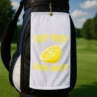 Easy Peasy Lemon Squeezy Funny Lemons Summer Lemonade Golf Towel thumb 2