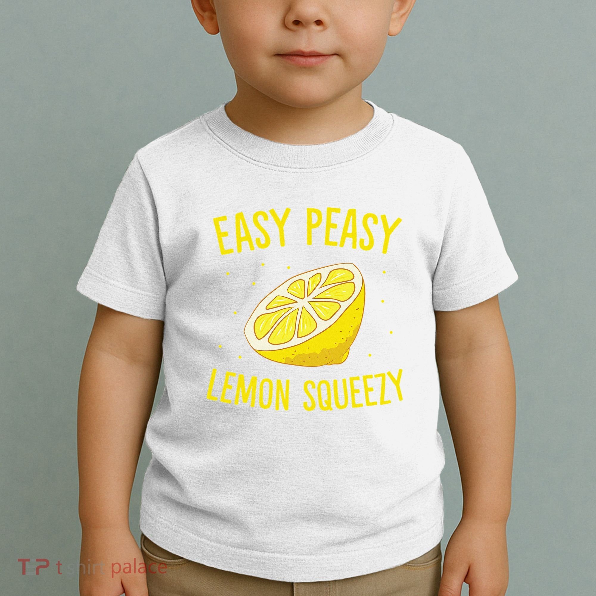 Easy Peasy Lemon Squeezy Funny Lemons Summer Lemonade Toddler T-Shirt