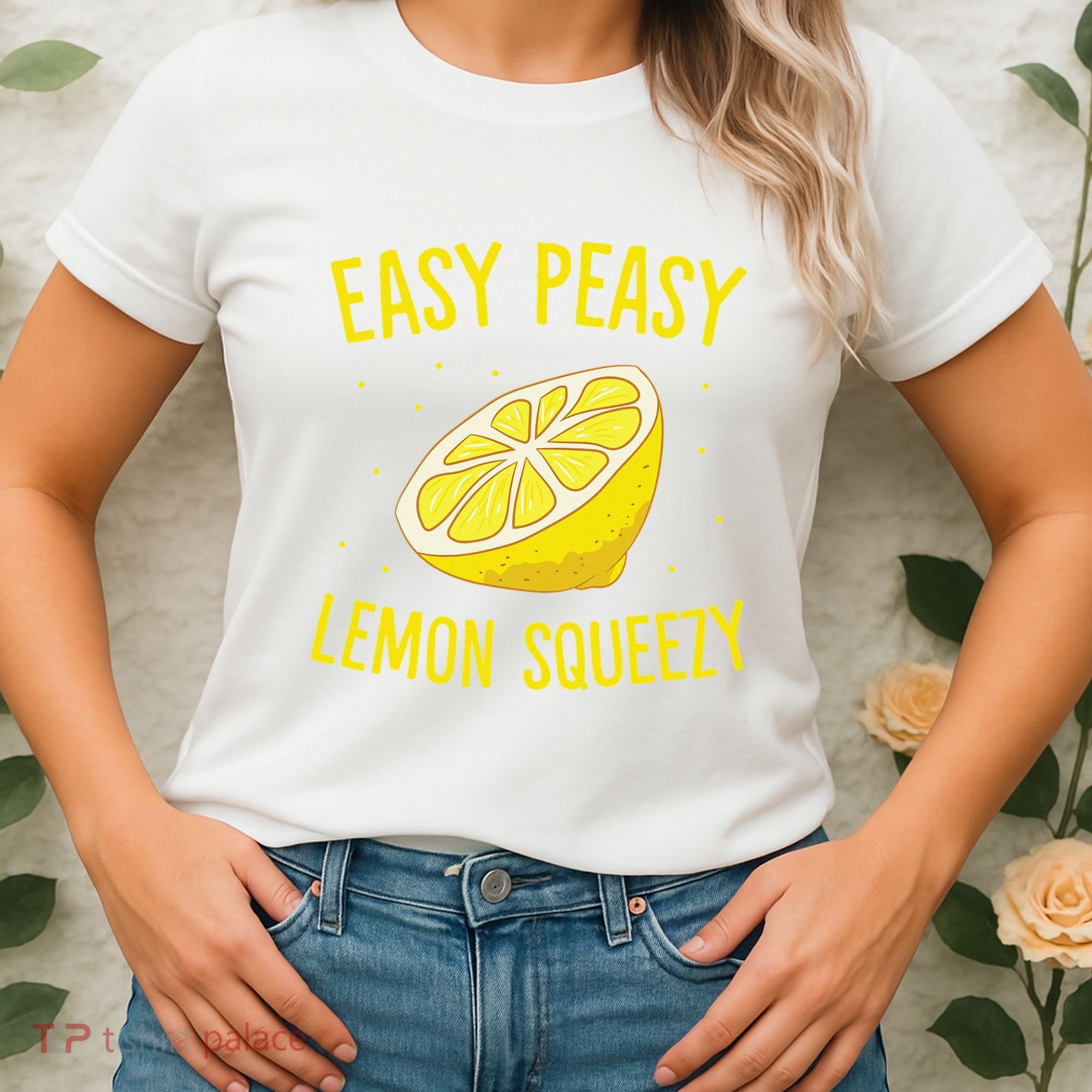 Easy Peasy Lemon Squeezy Funny Lemons Summer Lemonade Women's T-Shirt