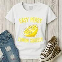 Easy Peasy Lemon Squeezy Funny Lemons Summer Lemonade Women's T-Shirt thumb 3