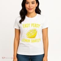 Easy Peasy Lemon Squeezy Funny Lemons Summer Lemonade Women's T-Shirt thumb 4