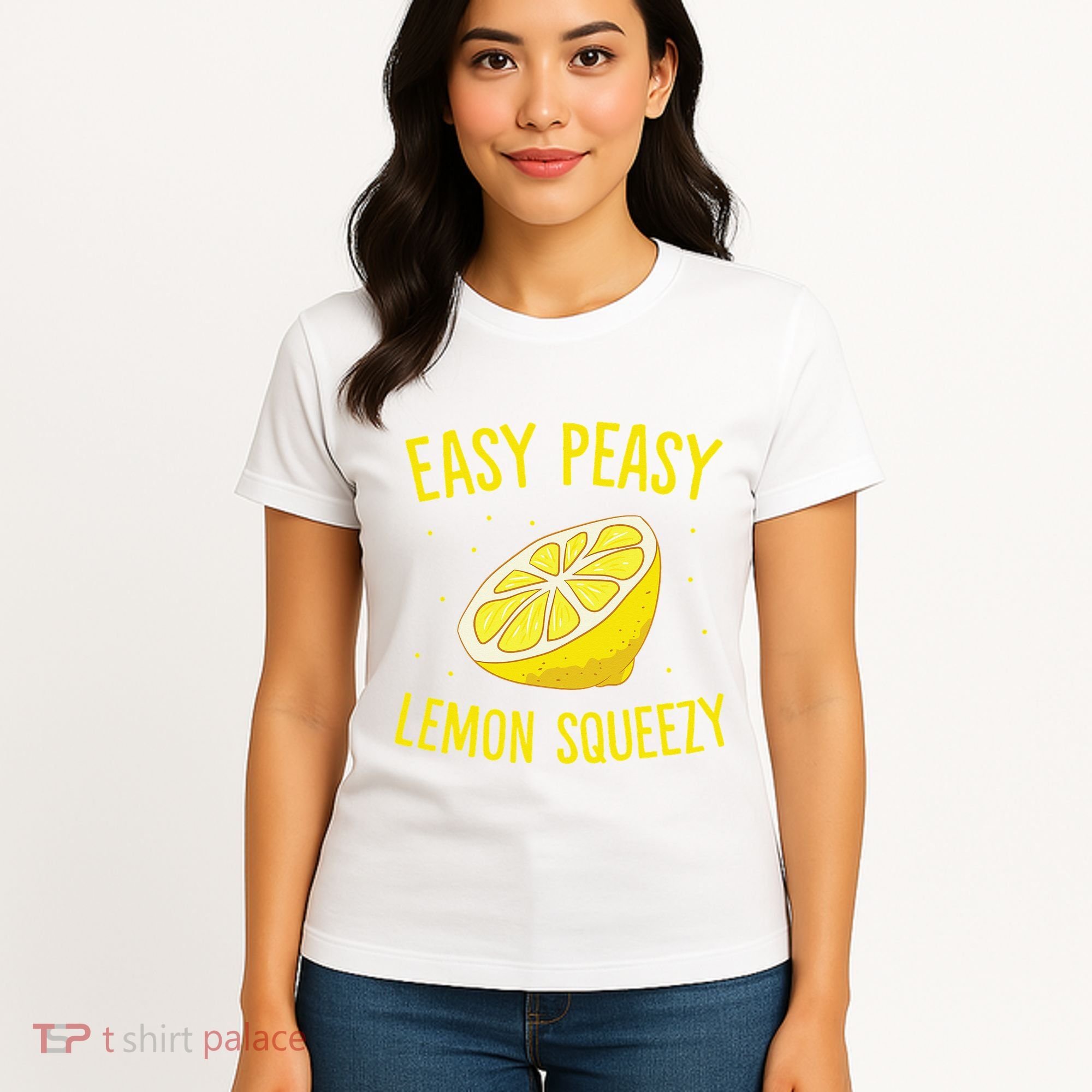 Easy Peasy Lemon Squeezy Funny Lemons Summer Lemonade Women's T-Shirt