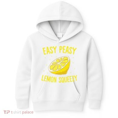Easy Peasy Lemon Squeezy Funny Lemons Summer Lemonade Kids Hoodie