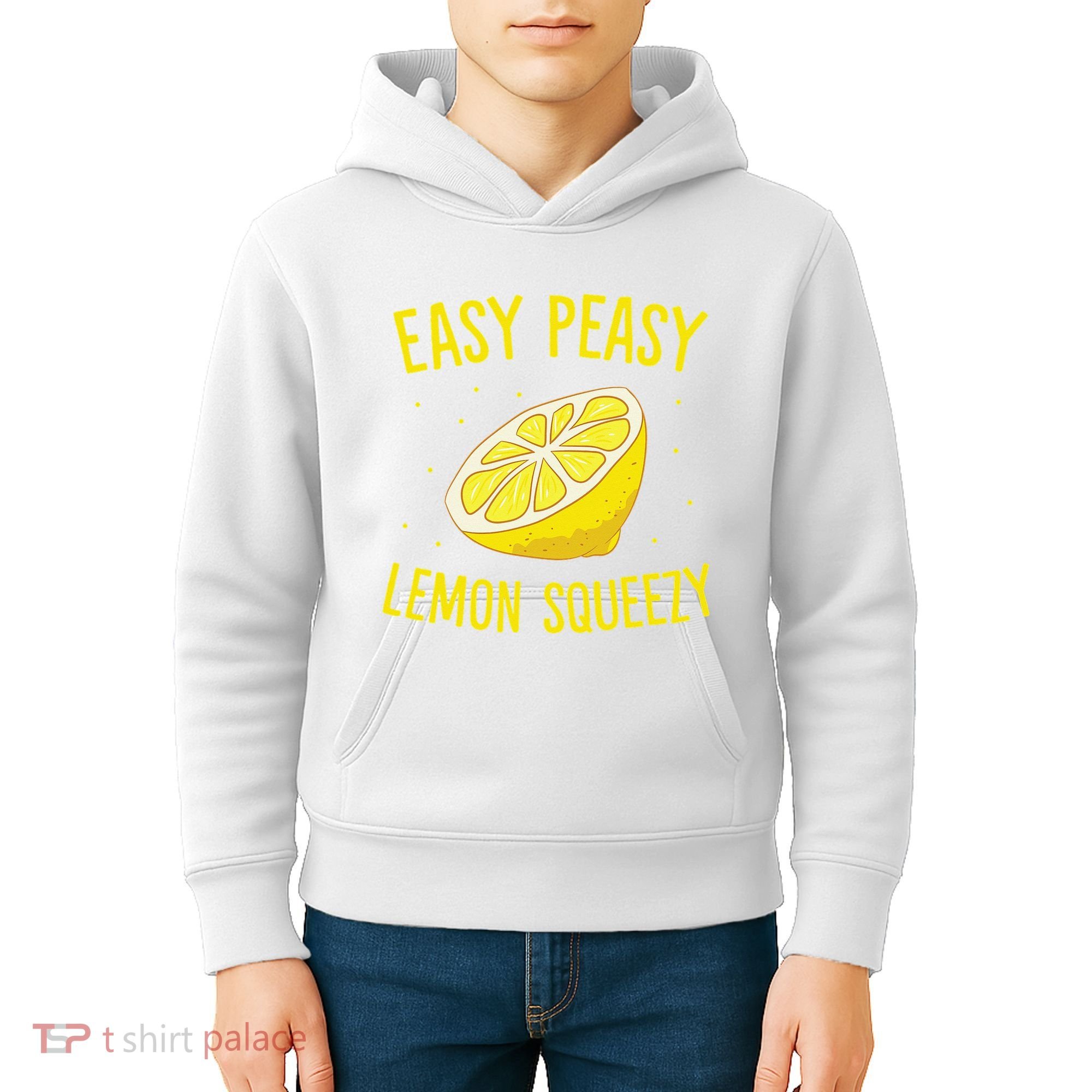 Easy Peasy Lemon Squeezy Funny Lemons Summer Lemonade Kids Hoodie