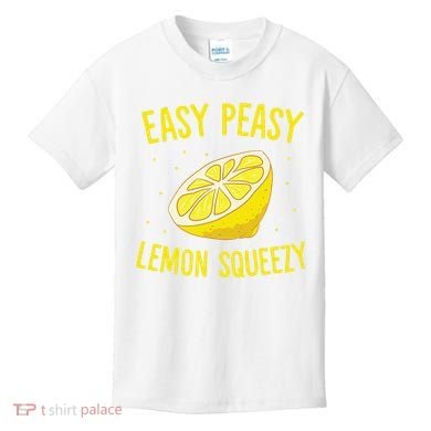 Easy Peasy Lemon Squeezy Funny Lemons Summer Lemonade Kids T-Shirt