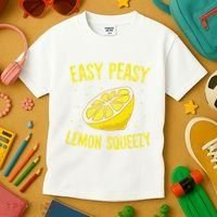 Easy Peasy Lemon Squeezy Funny Lemons Summer Lemonade Kids T-Shirt thumb 3