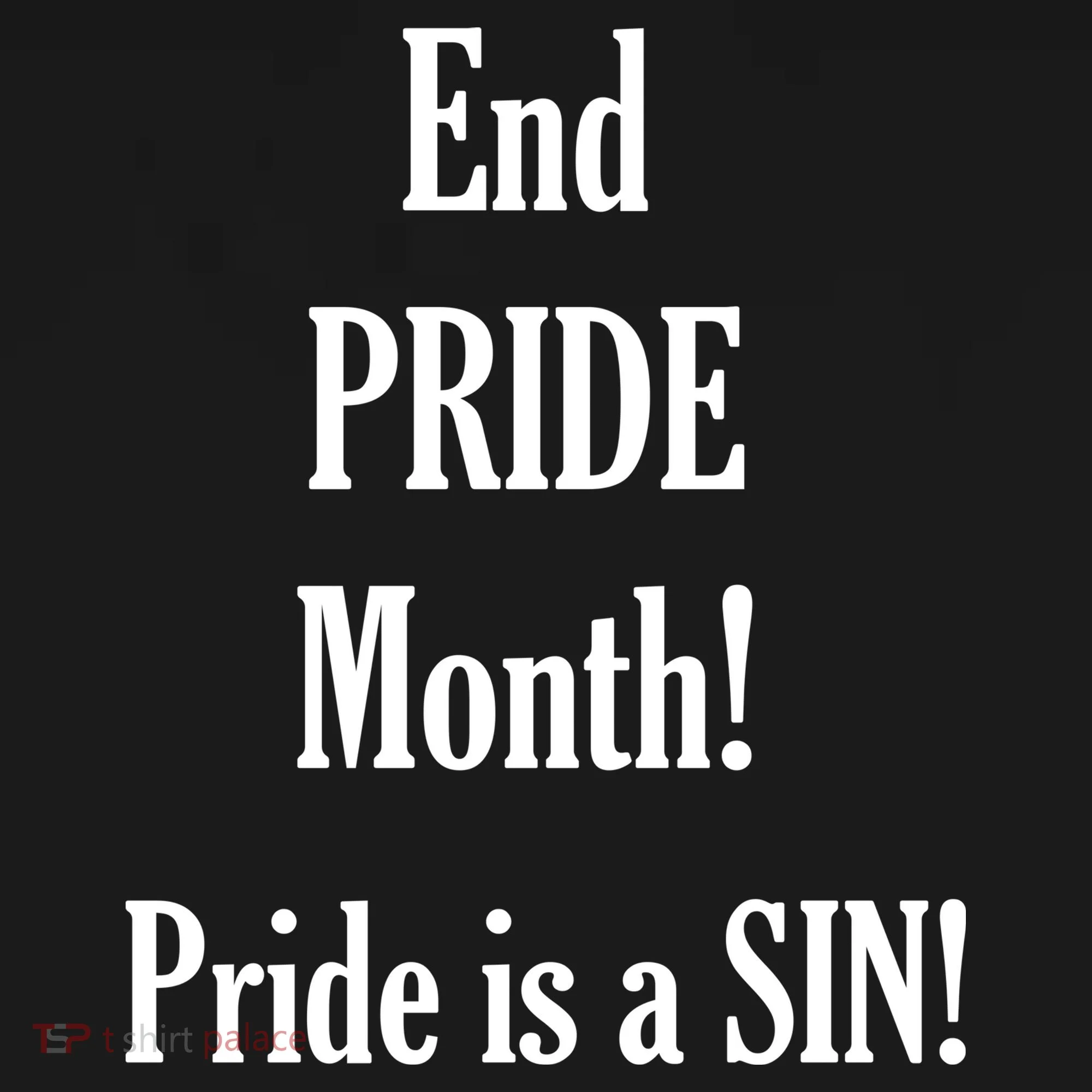 End Pride Month Pride Is A SIN Doggie Tank