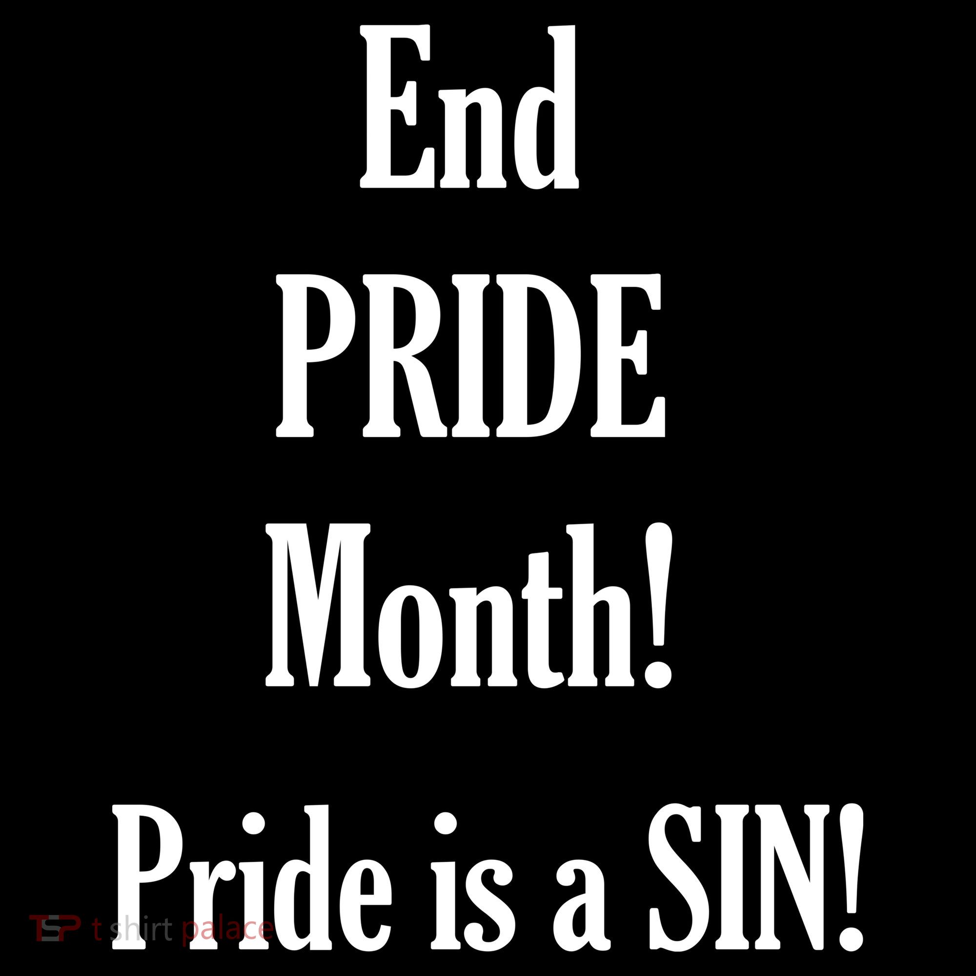 End Pride Month Pride Is A SIN Apron