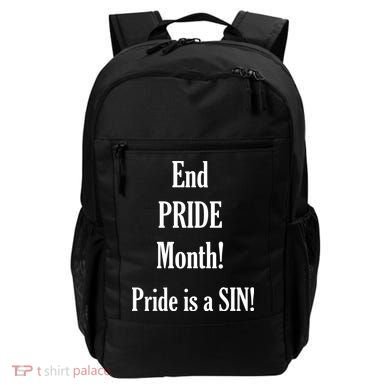 End Pride Month Pride Is A SIN Backpack